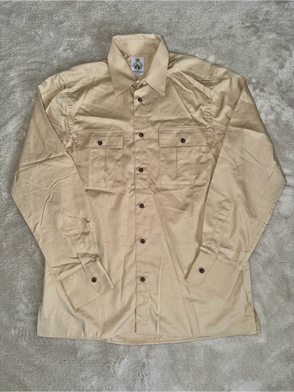 Cordings Putty Kalahari III Safari Button Up Shirt Men’s 15 1/2 - 39 Beige